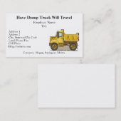 Visitekaartjes voor kleine pompwagens (Voorkant / Achterkant)