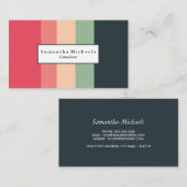 Visitekaartjes voor kleurblokkering (Voorkant / Achterkant)