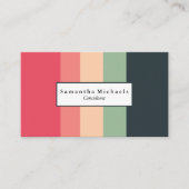 Visitekaartjes voor kleurblokkering (Voorkant)