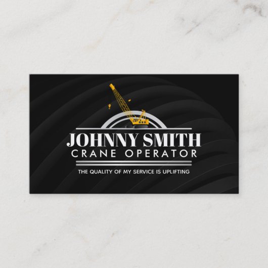 Visitekaartjes voor kraanbedieningspaneel (Voorkant)