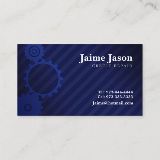 Visitekaartjes voor kredietreparatie (Achterkant)