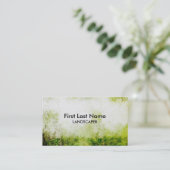 Visitekaartjes voor kunstgroene grunge (Staand voorkant)