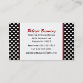 Visitekaartjes voor Ladybug en Polka Dots (Achterkant)