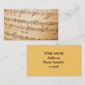 Visitekaartjes voor lakmuziek (Voorkant / Achterkant)