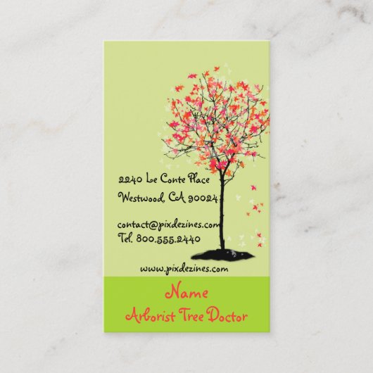 Visitekaartjes voor landschapsarchitecten (Voorkant)