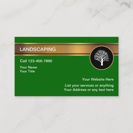 Visitekaartjes voor landschapsarchitectuur (Voorkant)