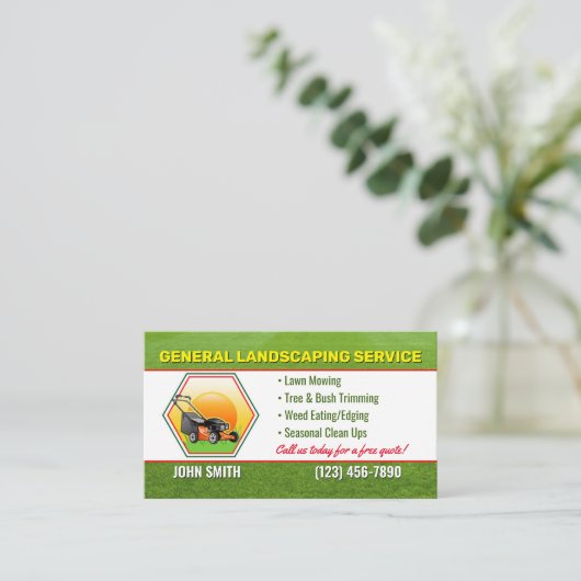 Visitekaartjes voor landschapsarchitectuur (Staand voorkant)