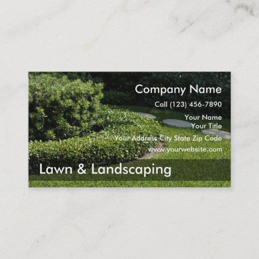 Visitekaartjes voor landschapsarchitectuur (Voorkant)