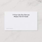 Visitekaartjes voor landschapsarchitectuur (Achterkant)