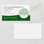 Visitekaartjes voor landschapsarchitectuur en boom (Voorkant / Achterkant)