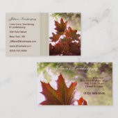 Visitekaartjes voor landschapsontwerp/grasgrond/tu (Voorkant / Achterkant)