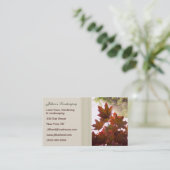 Visitekaartjes voor landschapsontwerp/grasgrond/tu (Staand voorkant)