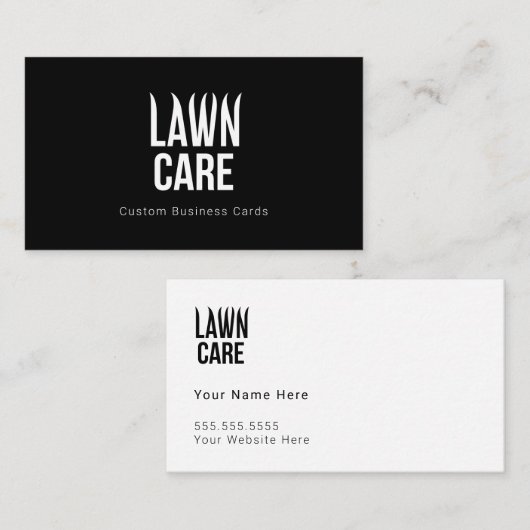 Visitekaartjes voor landschapsverzorging (Voorkant / Achterkant)