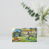 Visitekaartjes voor landschapsverzorging/gazon (Staand voorkant)