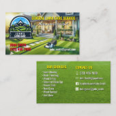 Visitekaartjes voor landschapsverzorging/gazon (Voorkant / Achterkant)
