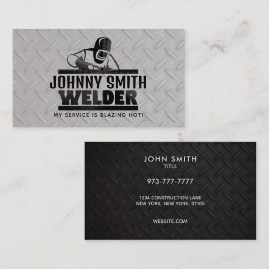  Visitekaartjes voor lassen (Voorkant / Achterkant)