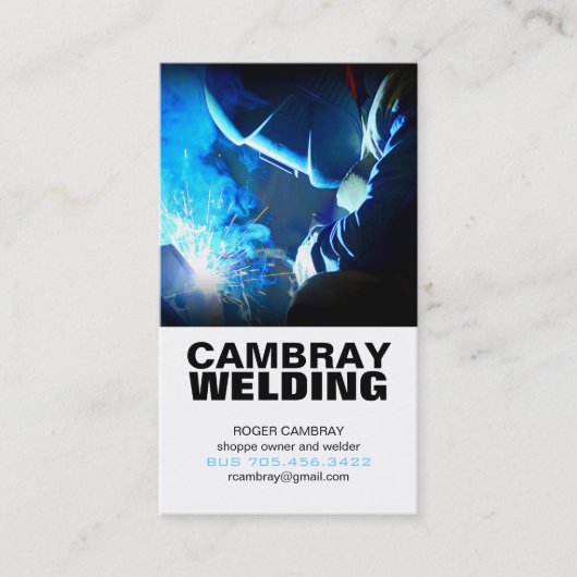  Visitekaartjes voor lassen (Voorkant)