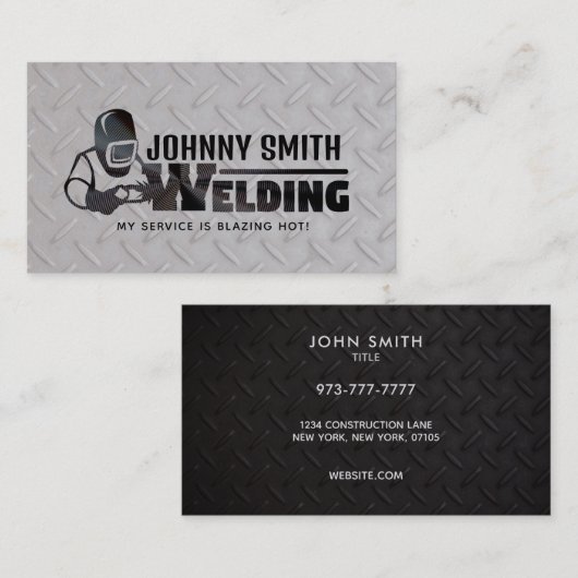  Visitekaartjes voor lassen (Voorkant / Achterkant)