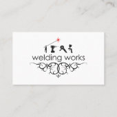 Visitekaartjes voor lassen en lassen (Achterkant)