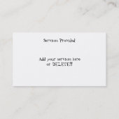 Visitekaartjes voor Lawn Service (Achterkant)