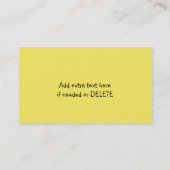 Visitekaartjes voor leercentrum (Achterkant)