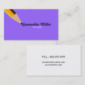 Visitekaartjes voor leerling (Voorkant / Achterkant)