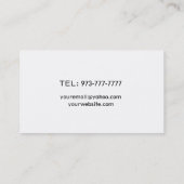 Visitekaartjes voor leerling (Achterkant)