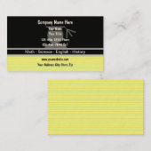 Visitekaartjes voor leerling (Voorkant / Achterkant)