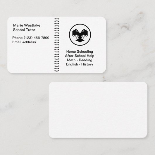 Visitekaartjes voor leerlingwezen (Voorkant / Achterkant)