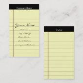 Visitekaartjes voor legale advertentie (Voorkant / Achterkant)