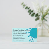 Visitekaartjes voor leidinggevende services (Staand voorkant)