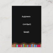 visitekaartjes voor leuke cake (Achterkant)