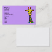 visitekaartjes voor leuke giraf (Voorkant / Achterkant)