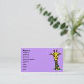 visitekaartjes voor leuke giraf (Staand voorkant)