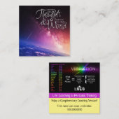 Visitekaartjes voor levenscoaching (Voorkant / Achterkant)