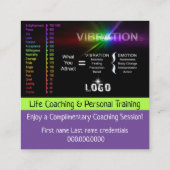 Visitekaartjes voor levenscoaching (Achterkant)