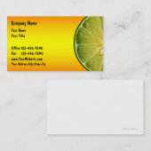 Visitekaartjes voor levensmiddelen (Voorkant / Achterkant)