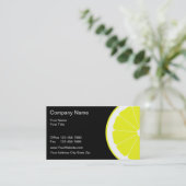 Visitekaartjes voor levensmiddelen (Staand voorkant)