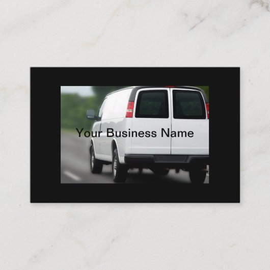 Visitekaartjes voor levering of thuisdiensten (Voorkant)