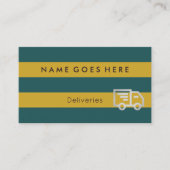 visitekaartjes voor Leveringsservice met vlaggen (Voorkant)