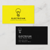 Visitekaartjes voor lichte elektrische lampen (Voorkant / Achterkant)