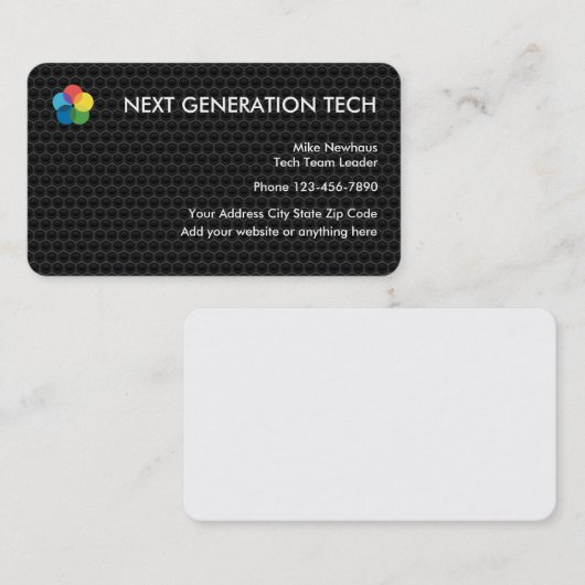 Visitekaartjes voor Logo van Koel Tech (Voorkant / Achterkant)