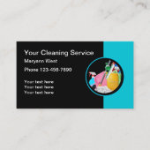 Visitekaartjes voor lokale reinigingsservice (Voorkant)