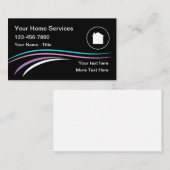 Visitekaartjes voor lokale thuisservices (Voorkant / Achterkant)