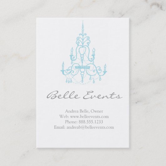 Visitekaartjes voor Luchters Event (Voorkant)