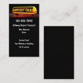 Visitekaartjes voor luchthaventaxivervoer (Voorkant / Achterkant)