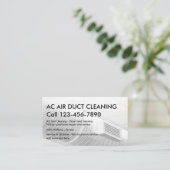 Visitekaartjes voor luchtkanaalreiniging (Staand voorkant)