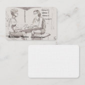 Visitekaartjes voor lunchbespreking (Voorkant / Achterkant)