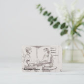 Visitekaartjes voor lunchbespreking (Staand voorkant)