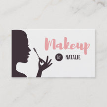 Visitekaartjes voor Make-up Artiesten Dames en Mas
